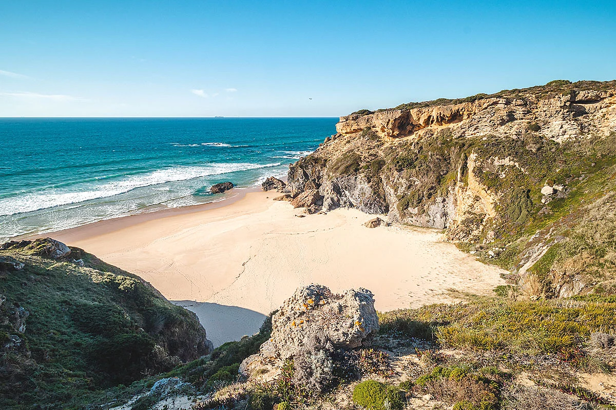 Tratto costiero della Rota Vicentina in Portogallo