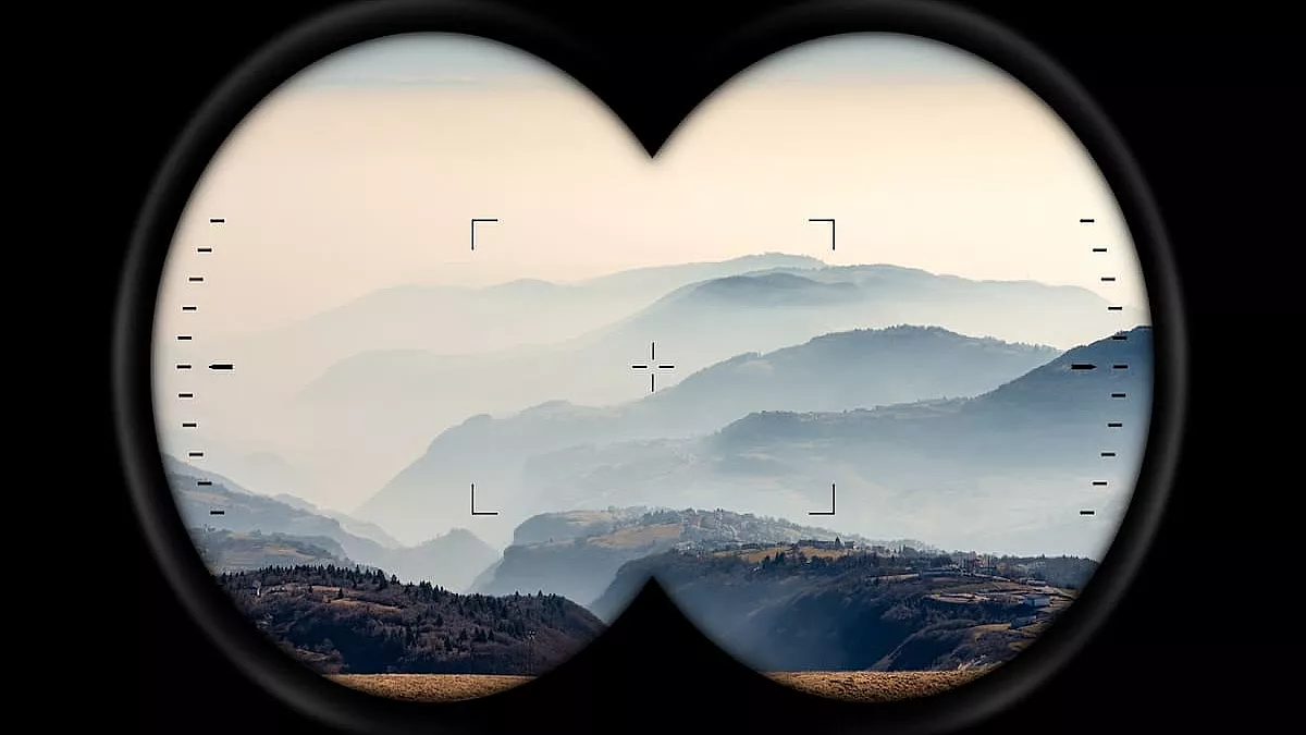 Binocolo che inquadra lo smog della Pianura Padana - IS: 1746495753