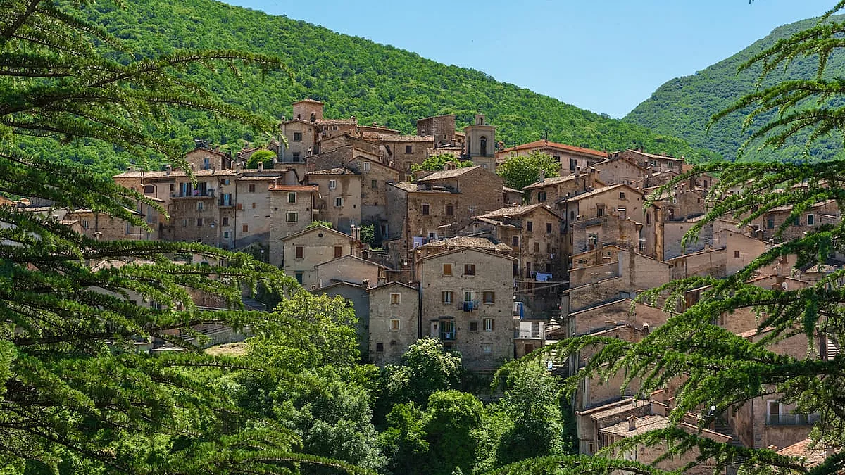 Vista del comune di Scanno, la cui unica frazione è Frattura - IS: 971636068