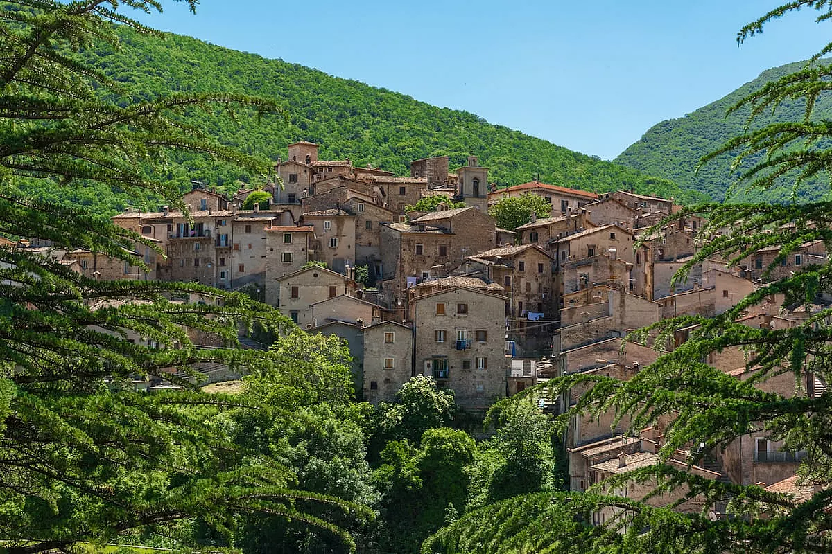 Vista del comune di Scanno, la cui unica frazione è Frattura - IS: 971636068