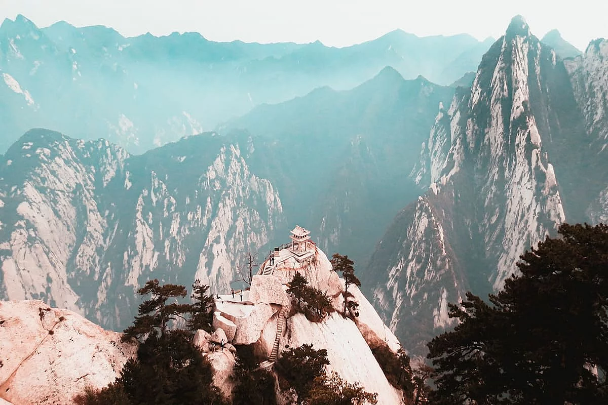Vista spettacolare del Monte Hua Shan - IS: 1437457578