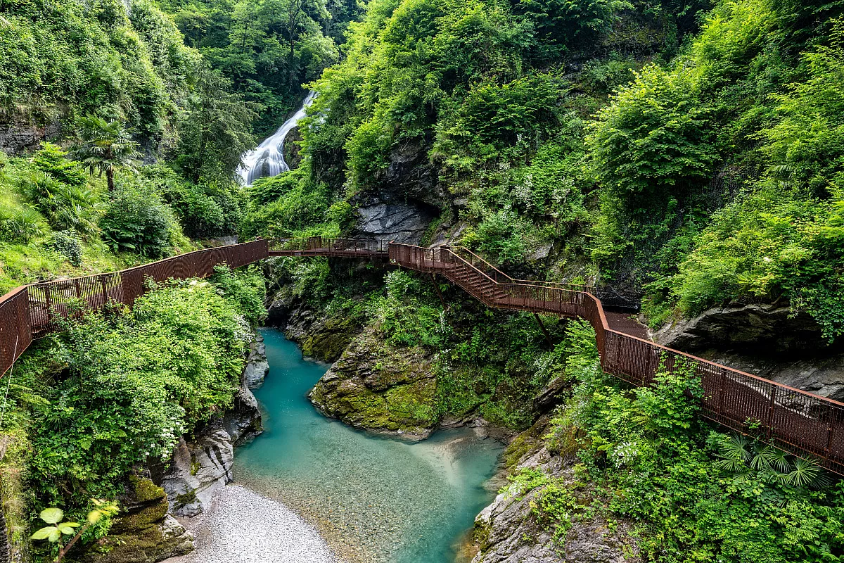 Orrido di Bellano e Ca' del Diavol, Bellano, Lecco. Shutterstock_2491327033