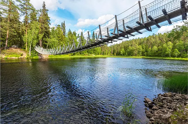 Karhunkierros Trail - fiume Yattumutka - Finlandia