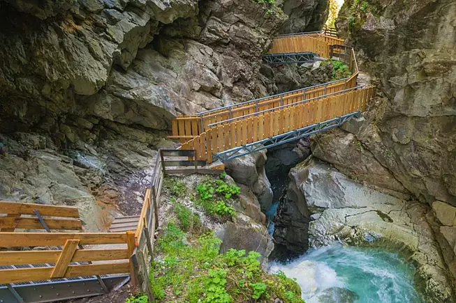 Cascate di Stanghe - Gilfenklamm - passerelle e cascata