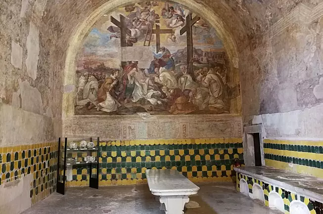 Gli affreschi interni del refettorio della Certosa di Padula