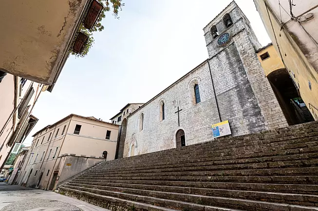 Chiesa di San Francesco, Piediluco, Umbria, Italia. iStock-1325066556