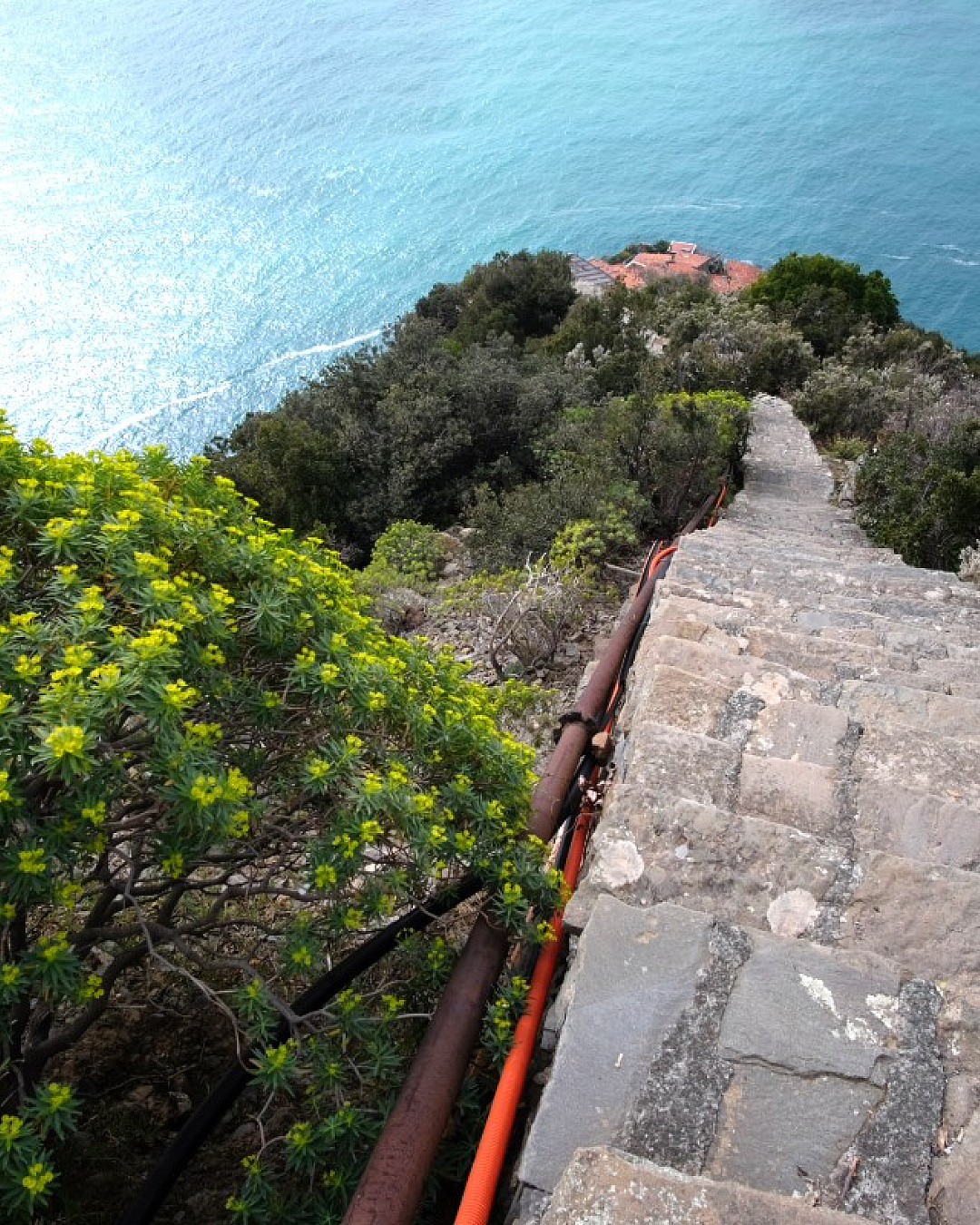 1200 gradini a picco sul mare della Liguria: più che una scalinata è un ...