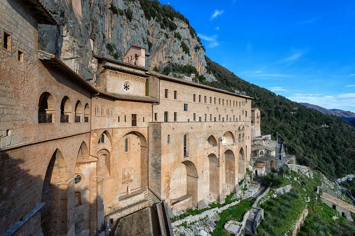 Sacro Speco di San Benedetto, o Monastero di San Benedetto. iStock-2178838627