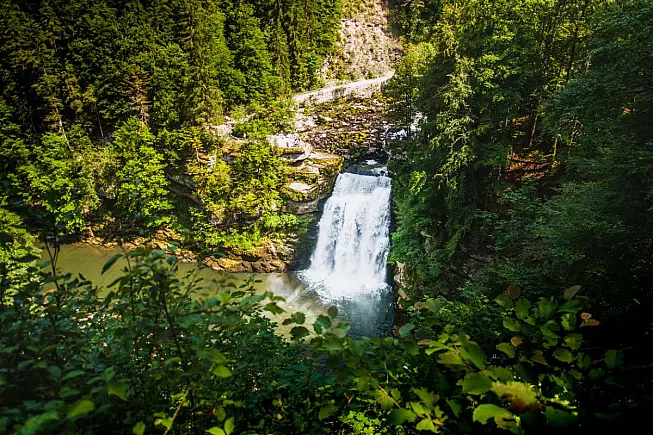 Saut du Doubs, o Salto del Doubs, tra Francia e Svizzera. iStock-1285999874