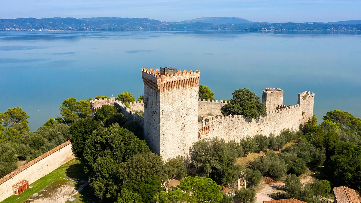 Castiglione del Lago. Rocca del Leone. Shutterstock_2373183459