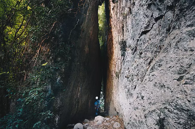 Ferrata Rio Sallagoni da vicino. Shutterstock_1531940198
