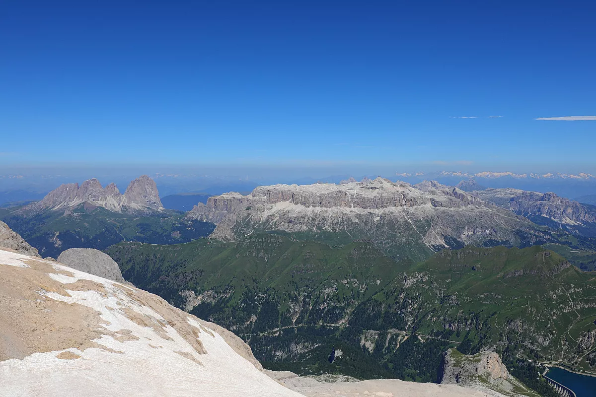 Punti panoramici Trentino, vista del Sasso Pordoi