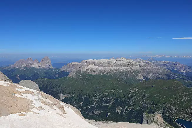 Punti panoramici Trentino, vista del Sasso Pordoi