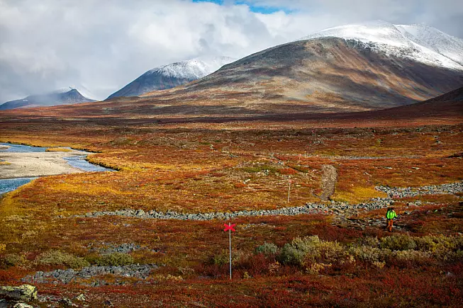 Nikkaluokta, Kungsleden, Svezia. Shutterstock_2069240954