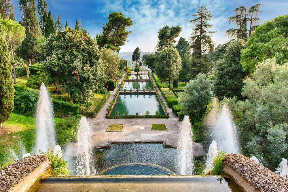 Villa d'Este Tivoli, giardini