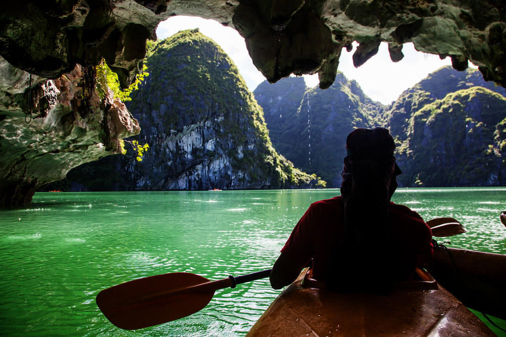 Baia di Ha Long, kayak